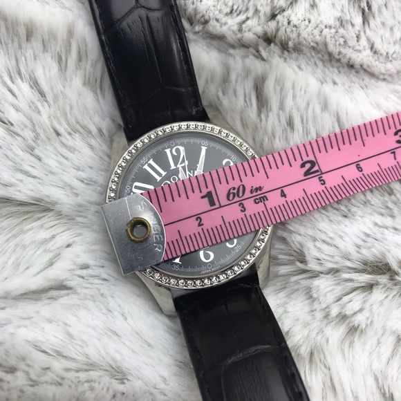 [Dooney & Bourke] Black Leather & Crystal Watch - Picture 8 of 8